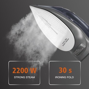 เตารีดไอน้ำ DSP 2200W แผ่นความร้อนเซรามิก ใช้ได้ทั้งแบบแห้งและแบบไอน้ำ กำจัดรอยยับได้อย่างรวดเร็ว - Product Image 4