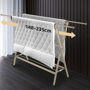 <span class=keywords><strong>Tendedero</strong></span> de ropa Estante de lavandería plegable Soporte Estación de secado de ropa <span class=keywords><strong>Tendedero</strong></span> <span class=keywords><strong>con</strong></span> <span class=keywords><strong>ruedas</strong></span> - Product Image 1