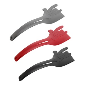 Spatule de cuisson 2-en-1 en gros avec poignée en silicone, résistante à la chaleur et antiadhésive, pour la cuisson domestique et la protection des doigts - Product Image 3