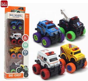 Camión Monstruo <span class=keywords><strong>de</strong></span> Juguete <span class=keywords><strong>de</strong></span> Metal Fundido a Presión con Ruedas Grandes, Camión <span class=keywords><strong>de</strong></span> Bomberos <span class=keywords><strong>de</strong></span> Aleación con Retroceso, Juego <span class=keywords><strong>de</strong></span> Vehículos - Product Image 5