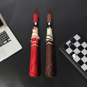 Oversized 2-voudige open golfparaplu effen kleur met aangepast logo modern design winddicht zakelijke reclame volwassenen - Product Image 2