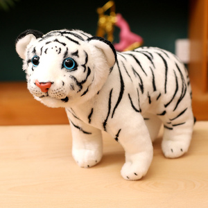CE CPC OEM ODM promozione regalo gratuito 30cm <span class=keywords><strong>tigre</strong></span> bianca con il bambino peluche - Product Image 5
