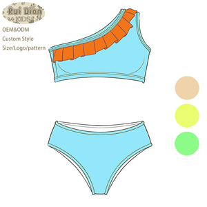 Traje de Baño para Niña de Alta Calidad, Traje de Baño para Adolescentes de 2 a 16 Años, Conjuntos de <span class=keywords><strong>Bikini</strong></span> para Niñas, Traje de Baño para Playa - Product Image 4