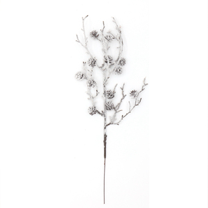 Tuyết Mờ Giáng Sinh Thông Chọn Nhân Tạo Màu Xanh Lá Cây Nhà Máy Chi Nhánh Thân Cây Với Thông <span class=keywords><strong>Cone</strong></span> Cho Xmas Tree Vòng Hoa DIY Thủ Công Hoa - Product Image 4