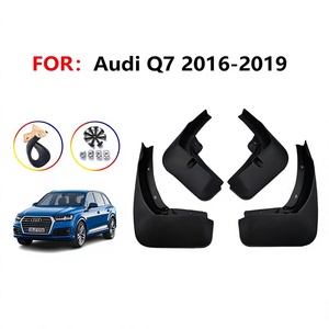 FOR Audi Q7 Sport Mud Flaps 2016-2019 Black <b>Plastic</b> 37x28x16cm Car Accessories - Product Image 4