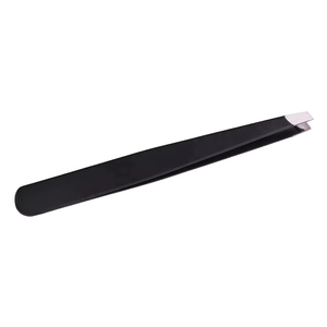 Pinzas Profesionales de Acero Inoxidable para Cejas y Pestañas, Herramienta Negra Puntiaguda para Pestañas - Product Image 1