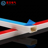 Goulotte de câblage standard en PVC, gaine de protection auto-adhésive pour fils, idéale pour la construction et la décoration