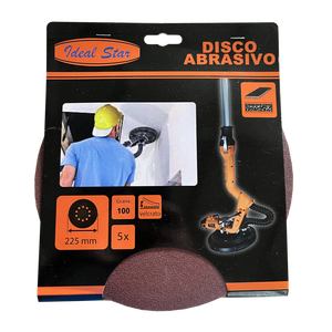 Disque abrasif VELCRO pour ponceuse IDEAL STAR, grain 225, 60 - Paquet de 5 - Product Image 1