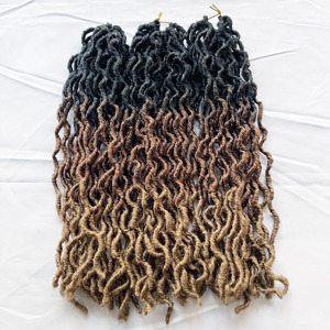 Vente en gros 14 pouces 18nch Faux Locs Gypsy Locs Tressage Cheveux Twist Crochet Cheveux Synthétiques Mèches <span class=keywords><strong>de</strong></span> Cheveux pour Tresses Africaines - Product Image 2
