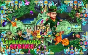 Tablero de juego de habilidad de tiro de cazador personalizado-Leprechauns <span class=keywords><strong>Strike</strong></span> Fish Table Material de acero inoxidable 1 año de garantía en inglés - Product Image 2