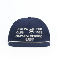 Gorra de 5 Paneles de Alta Calidad, Impermeable, con Logotipo Personalizado, Estilo Vintage, Visera Plana, sin Estructura, con Cuerda, para Bodas