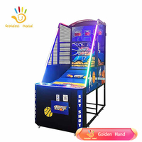 Jeu d'arcade de basket de rue à monnayeur 220V en métal et plastique avec prise en charge de la langue espagnole pour les 6 ans et plus