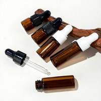 Flacons compte-gouttes portables en verre ambré de 2 ml à 10 ml pour échantillons, personnalisables avec logo, pour marques d'huiles essentielles