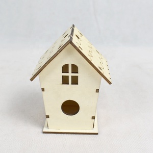4〜8歳の子供向けの<span class=keywords><strong>2</strong></span>パックDIYバードハウスキットクラフトクリエイティブな描画おもちゃ - Product Image 4