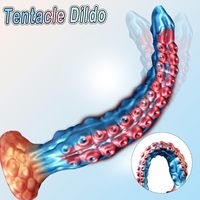 34,8 cm Großer Monster-Dildo, Anales Spielzeug, Fantasy-Tentakel-Dildo, Prostata-Massagegerät, Erwachsenen-Spielzeug für Männer und Frauen, G-Punkt und Klitoris-Stimulator