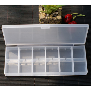 <b>12</b> Compartment Plastic Medicine Storage Box White Large Capacity Pill Organizer Case For Weekly Use - Product Image 5