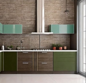 Mobili in Melamina Moderni - Design di Cucina Curato con Geometria Pulita e Opzioni di Configurazione Personalizzate - Product Image 2