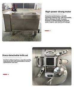 Porto porkbelly nhỏ Cube cắt 9 + mm + gà + thái hạt lựu + Máy thịt Slicer tự động - Product Image 6