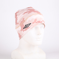 Bonnet de cyclisme et d'alpinisme avec logo personnalisé, doublé de satin, pour le vélo, la randonnée, bonnet avec logo imprimé unisexe, casquette tête de mort Hiphop