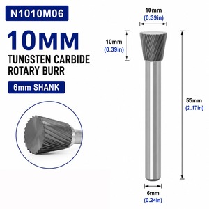 WECAN Disco Abrasivo de Carburo de Tungsteno de 16 mm, Fresa Rotativa, Cabezal de Pulido, Cortador de Fresado, OEM OBM, Diamante Cónico Invertido Tipo N - Product Image 5