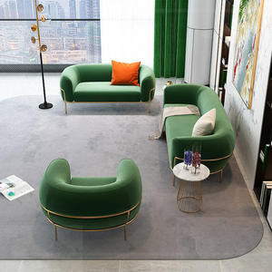 Sofá Seccional de estilo moderno para el hogar Ensamble Salon Plus Table A Manger Design Fabric Luxury Sofás para muebles de sala de estar Set - Product Image 2