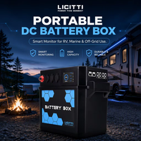 Kit de boîtier de batterie LiFePO4 12V DIY 100Ah-300Ah avec BMS pour batteries de camping-car et marines, boîtes et supports