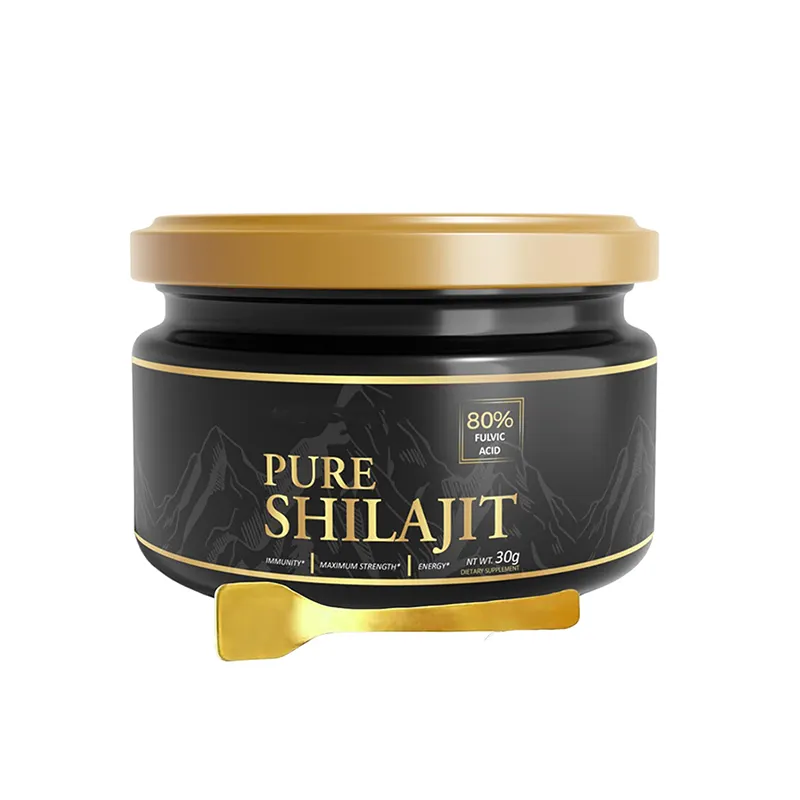 ขายส่งเรซิน Shilajit หิมาลัย 600 มก. ความแรงสูงสุดเรซินอินทรีย์ธรรมชาติ Shilajit