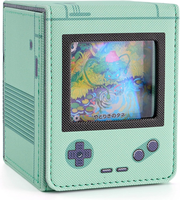 Boîte de jeu de cartes TCG personnalisée MIO en cuir PU avec impression couleur intégrale, portable et écologique, boîte de jeu de société durable