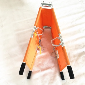 Multifunzione portatile a doppia piegatura in alluminio per barella rapida per salvataggio di emergenza all'aperto per la massima potenza manuale - Product Image 5