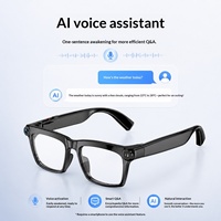 Lunettes intelligentes IA neuves de l'usine zl avec appareil photo 2 000 pixels, traduction en temps réel par IA pour les appels, contrôle par bouton tactile, Type-C