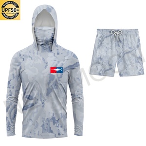 เสื้อตกปลาแบบกำหนดเองได้ UPF50+ เสื้อฮู้ดลายพรางระบายอากาศสำหรับผู้ชาย ป้องกันรังสียูวี แขนยาว อุปกรณ์ตกปลา - Product Image 3
