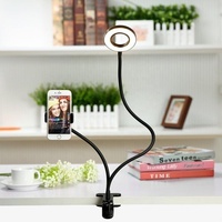 Bureau de mise à niveau du prix d'usine avec support de téléphone portable à distance sans fil éclairage photographique LED cercle Selfie anneau lumineux