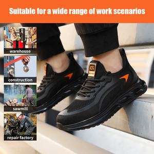 Zapatos de Seguridad GUYISA de Venta Directa de Fábrica con Puntera de Acero Antiaplastamiento y Antiperforación para Trabajo al Aire Libre para Hombre - Product Image 5