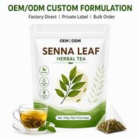 Sachets de thé aux feuilles de séné pour soulager la constipation, détoxifier et favoriser la santé digestive, sans caféine, naturel, usine OEM certifiée ISO22000