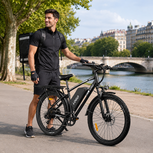 Vélo électrique DM427 27,5 pouces 750W 48V Moteur sans balais Double suspension Cadre en aluminium Vélo électrique urbain pour adultes - Product Image 1