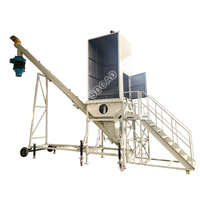 Machine de déchargement en vrac portative du grand sac à la remorque de réservoir de ciment en vrac