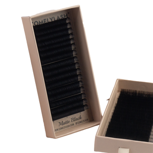 Nq Lashes - Bandeja de Pestañas de Cachemira de Marca Privada, Extensiones de Pestañas de Seda de Mega Volumen, Color Negro Natural, Curvatura CC D, Empaque Personalizado, Hechas a Mano - Product Image 3