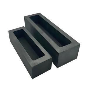 Boîte en <span class=keywords><strong>graphite</strong></span> haute densité personnalisée en usine pour la fusion des métaux