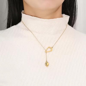 Collar de joyería de moda, collar con colgante, joyería para mujer, collar de joyería fina, collar de acero inoxidable, tema deportivo de fútbol - Product Image 2