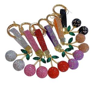 Lussuoso portachiavi con diamanti pieni di diamanti intarsiati con messaggio di benedizione borsa di moda ciondolo portachiavi per auto vendita diretta in fabbrica - Product Image 5