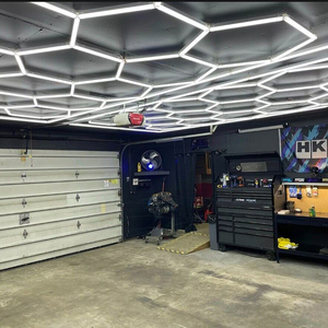 Lampe de <span class=keywords><strong>garage</strong></span> extérieure légère, lampe de <span class=keywords><strong>garage</strong></span> pour exposition automobile, lampe hexagonale pour le detailing automobile, lampe LED pour <span class=keywords><strong>garage</strong></span> - Product Image 4