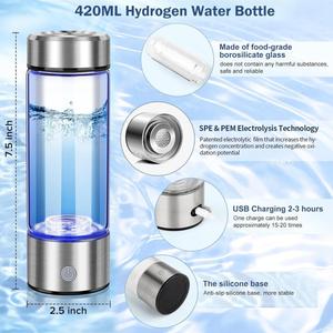 Generador Portátil de Agua Ionizada para Mejorar la Salud con Tecnología SPE, Generador de Botellas de Agua - Product Image 4