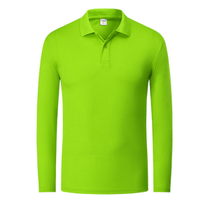 <span class=keywords><strong>Polo</strong></span> a <span class=keywords><strong>Maniche</strong></span> <span class=keywords><strong>Lunghe</strong></span> da Uomo in 100% Poliestere, Tinta Unita, Personalizzabile con Ricamo o Stampa Logo, Vendita all'Ingrosso - Product Image 5