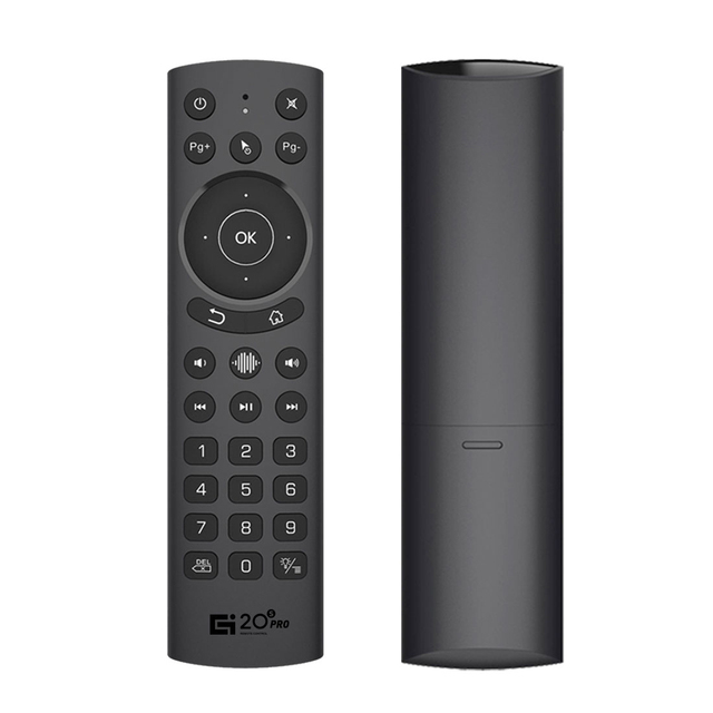 G20S PRO Smart 2.4G Wireless Air Mouse with Number Keys Universal Google Voice Remote Control for TV STB New Condition