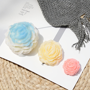 Juego de moldes de silicona de flores 3D OEM, molde de vela en forma de rosa, regalo de San Valentín, Idea de peonía, Clavel, Bola de rosa, Fondant, 3 uds. - Product Image 3