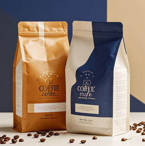 Odm Fabriek Op Maat Gemaakte Kwaliteit Milieuvriendelijke Ritssluiting Voor Voedselrits Verpakking Met Ventielstandaard Zakjes Platte Bodem Koffiezak - Product Image 3