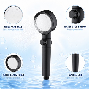Accesorios <span class=keywords><strong>de</strong></span> grifo <span class=keywords><strong>de</strong></span> baño <span class=keywords><strong>de</strong></span> alta presión Cabezal <span class=keywords><strong>de</strong></span> ducha <span class=keywords><strong>de</strong></span> flujo <span class=keywords><strong>de</strong></span> <span class=keywords><strong>agua</strong></span> ajustable con botón <span class=keywords><strong>de</strong></span> encendido/apagado Hecho <span class=keywords><strong>de</strong></span> plástico ABS duradero - Product Image 2