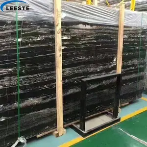 럭셔리 고품질 표준 블랙 실버 드래곤 대리석 벽 슬래브