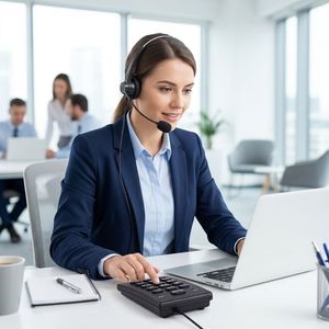 Auriculares para Centro de Llamadas con Teclado Telefónico y Micrófono con Cancelación de Ruido, Dialer Analógico para Oficina y <span class=keywords><strong>Telemarketing</strong></span> TC200+F750 - Product Image 5