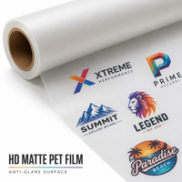 Film PET DTF Mat à Décollement à Froid en Rouleau, Largeur 30cm 60cm, Longueur 100m, Film de Transfert Thermique pour Impression sur T-shirts, Sweats à Capuche et Tissus